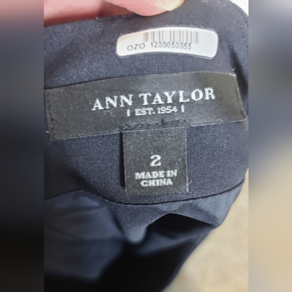 Navy Wool Ann Taylor Skirt Suit - Picture 5 of 11